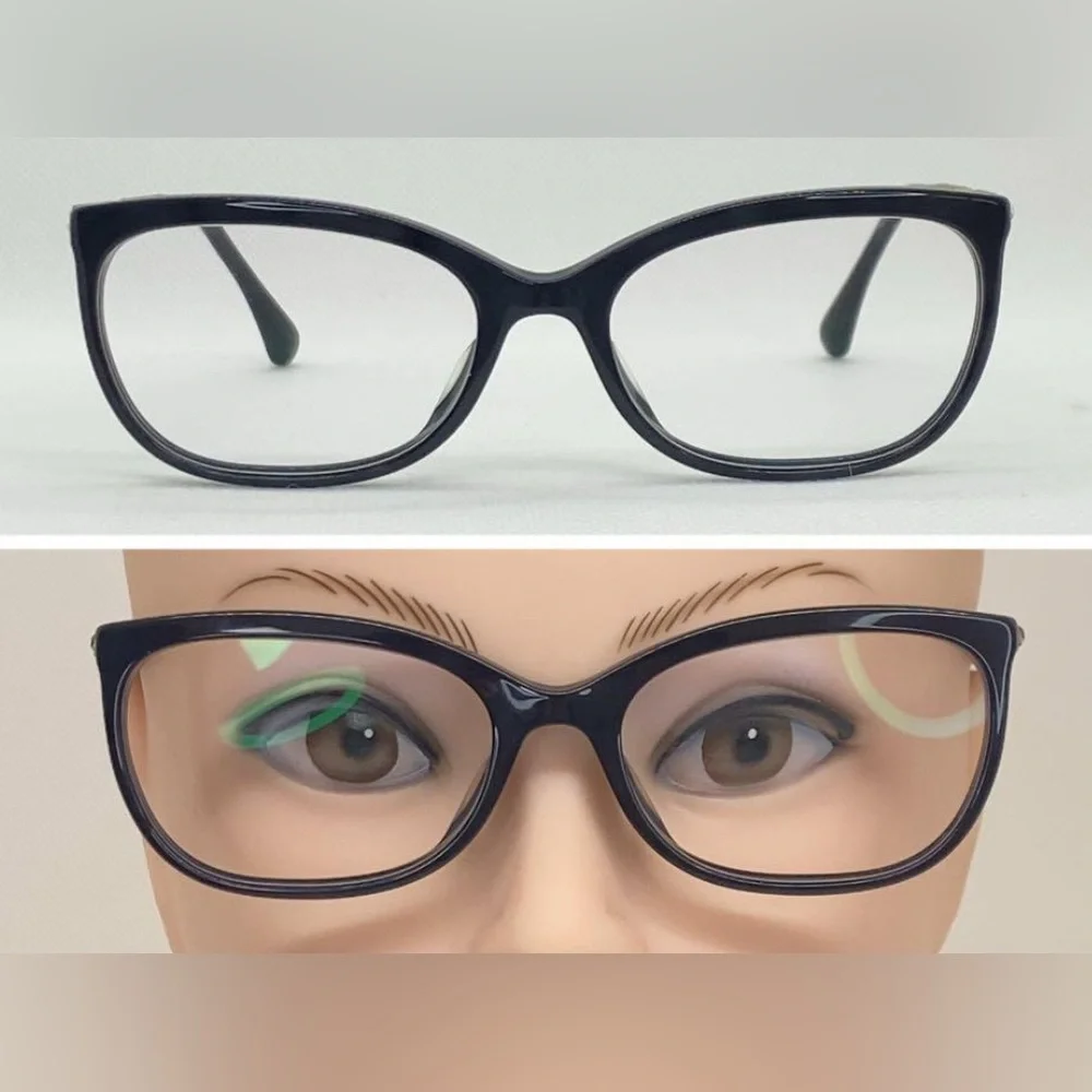 Chanel Women's Swarovski Jeweled Eyeglasses 3305 B c.1443 54mm Sparkle Black GUC